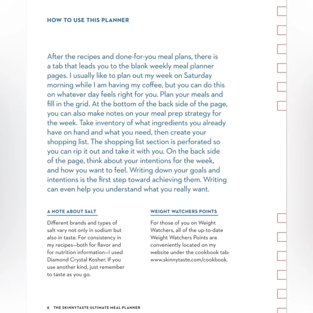 The Skinnytaste Ultimate Meal Planner Book by Gina Homolka and Heather K. Jones